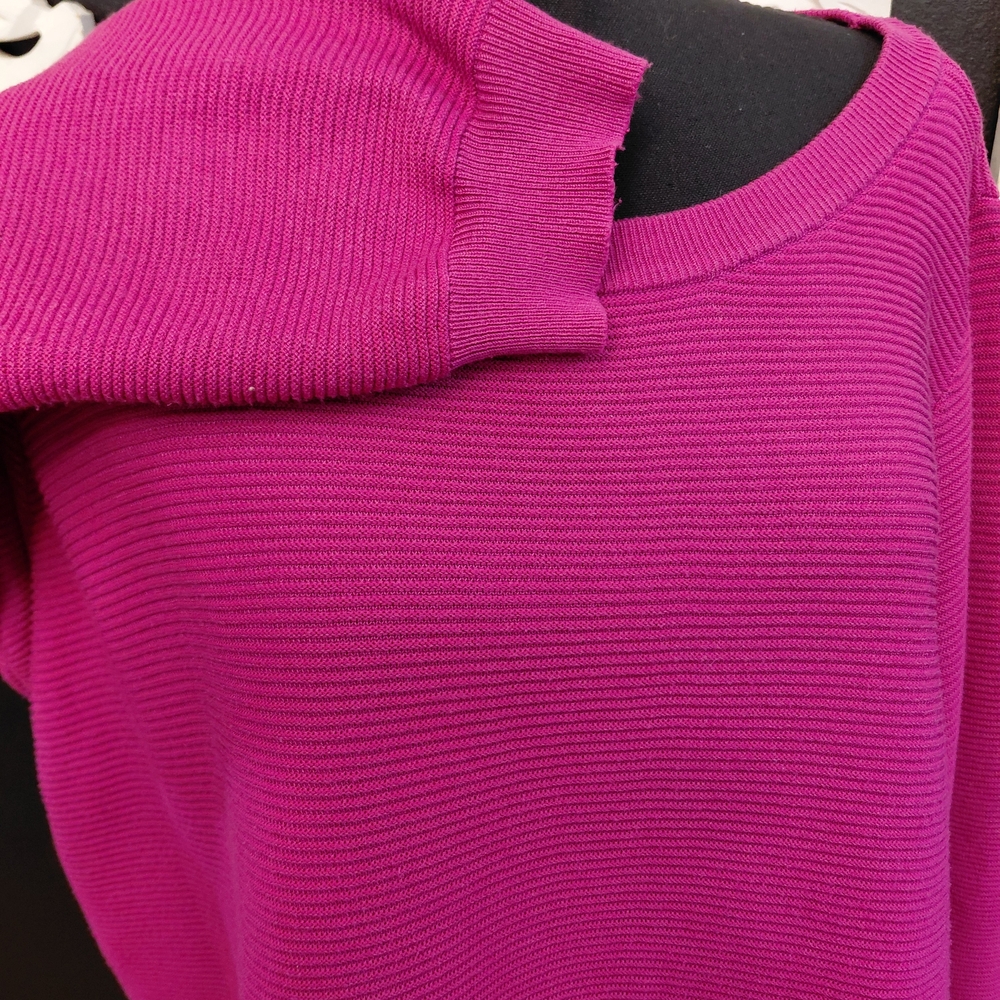 Cyrus Pink Ribbed Knit Sweater - Picture 4 of 4